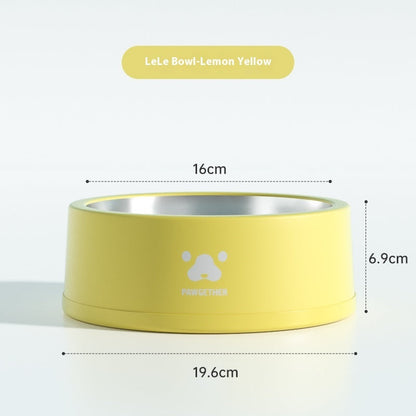 Pet Stainless Steel Anti-tumble Drinking Dog Food Rice Basin