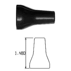 Loc-Line 1/2" Round Nozzle, 3/8" output