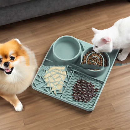Silicone Pet Slow Food Mat Strong Suction Cup