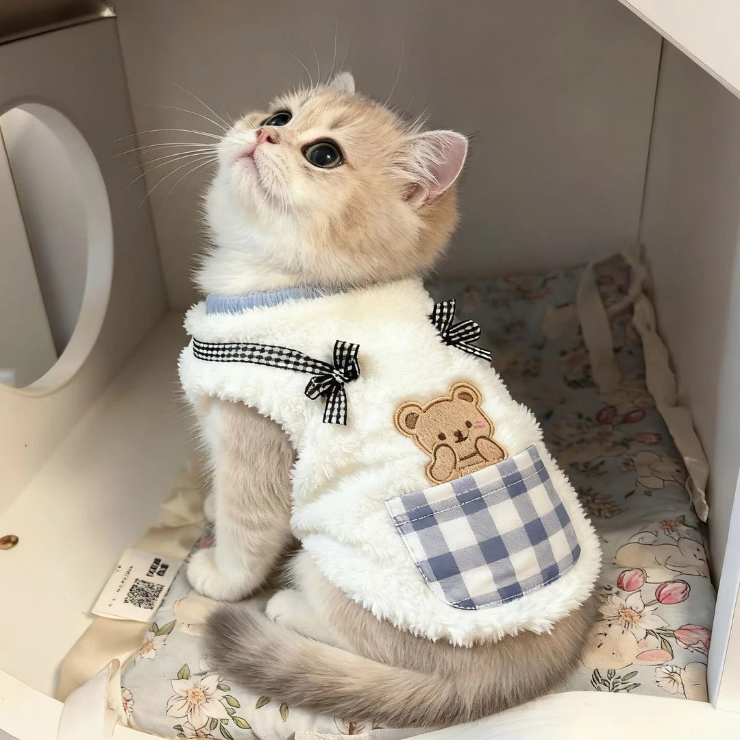 Cat Clothes Autumn And Winter Style Anti-shedding Warm Fleece Clothing