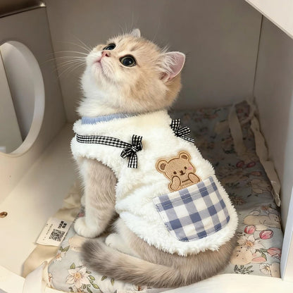 Cat Clothes Autumn And Winter Style Anti-shedding Warm Fleece Clothing