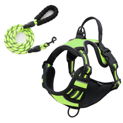 Vest-style Reflective And Breathable Chest-strap Leash