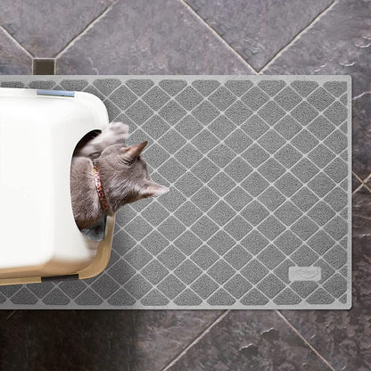 Premium Cat Litter Mat, Litter Box Mat with Non-Slip and Waterproof Backin