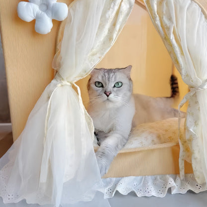 Creative House For Kitty Princess Dog And Cat Tent