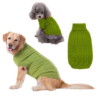 Solid Color Puppy Dog Clothes Teddy Bichon Pet Sweater