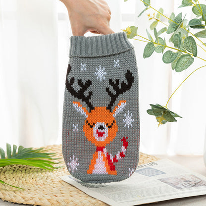 Autumn And Winter Cat And Dog Clothing Bichon Frise And Corgi Knitted Sweaters