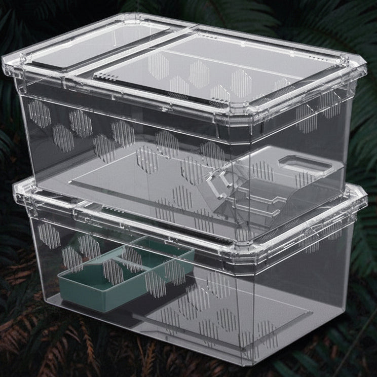 Stackable Micro Terrarium & Hatchling Feeding Enclosure