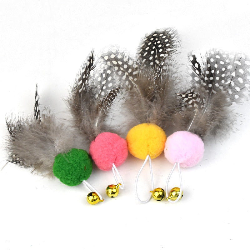Feather Bell Replacement Head Steel Wire Cat Teaser Accessories Replacement