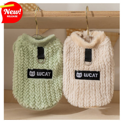 Autumn And Winter Dog Clothing, Two-legged Sleeveless Warm Fleece, Small And Medium-sized Dog Bichon, West Highland Cat Pet Clothing