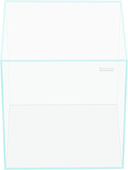 39 Gallon Tall Rimless Aquarium, Ultra Clear Low Iron Large Fish Tank, L19.7×W19.7×H23.6 Glass Thickness 10mm with EVA Foam Leveling Mat