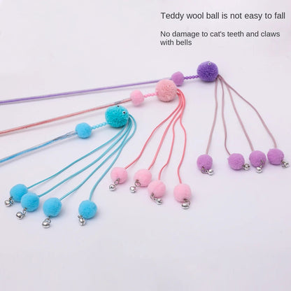 Funny Cat Stick Wholesale Pipitao New Cat Supplies Self-Happiness Pet Toy Tassel Funny Cat Stick Cat Toy