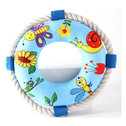 Float Training Dog Pull Ring Dog Ring Chew Resistant Toys Throw Catch Flying Pet Supplies Bite Resistant Soft Pull Ring