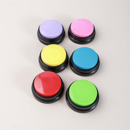 Pet Communication Button Cat Recording Talking Dog Sound Button Pet Dialogue Training Bell Toy