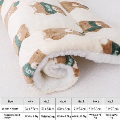 Thickened Pet Mat For Autumn And Winter Warmth