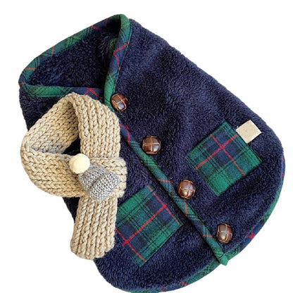 For Autumn And Winter, Puppies, Two-legged Vests, Small And Medium-sized Dogs, Fleece Jackets, Cat Coats, Scarves, Pet Clothes