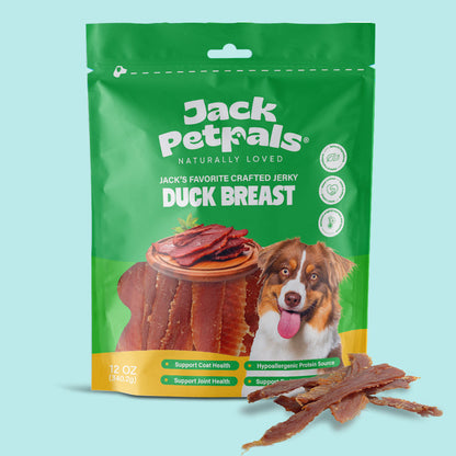 Jack PetPals Handcrafted Jerky Duck Breast Dog Treats (12oz)