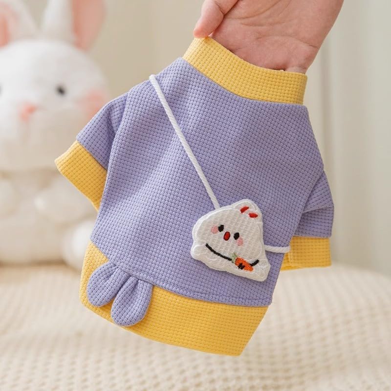 Pet Dog Hoodie Cartoon  Lightweight Coat For Small Dogs Fashionable Pet Outfit