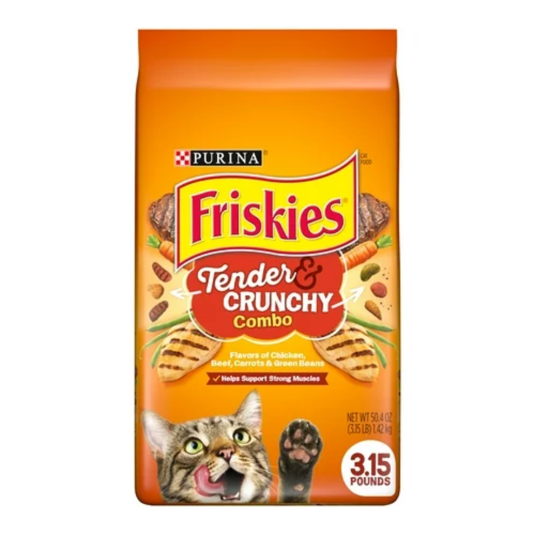 Purina Friskies Tender & Crunchy Combo Dry Cat Food (3.15 lb)