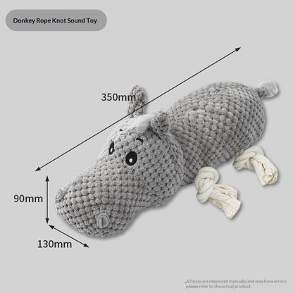 Chewing And Teeth-cleaning Plush Pet Toy With Sound