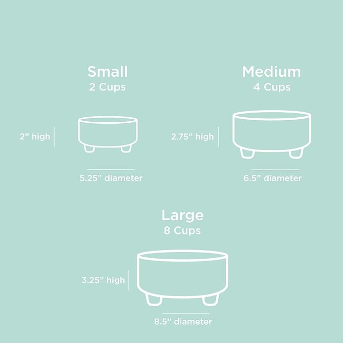 Waggo Uplift Ceramic Dog Bowl for Small Medium and Large Breeds - Heavyweight and Durable Pet Food and Water Dish Crock, Dishwasher Safe, Modern, Elevated Feeder (Small, Black)