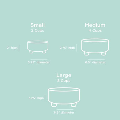 Waggo Uplift Ceramic Dog Bowl for Small Medium and Large Breeds - Heavyweight and Durable Pet Food and Water Dish Crock, Dishwasher Safe, Modern, Elevated Feeder (Teracotta, Medium)