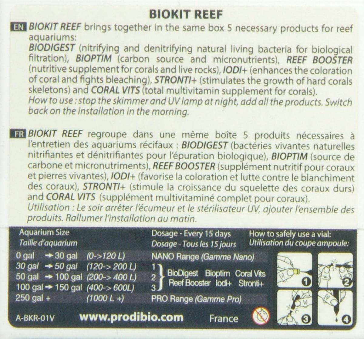 Bio Reef Kit, Maintenance,ƙī, 30 Gal and Up
