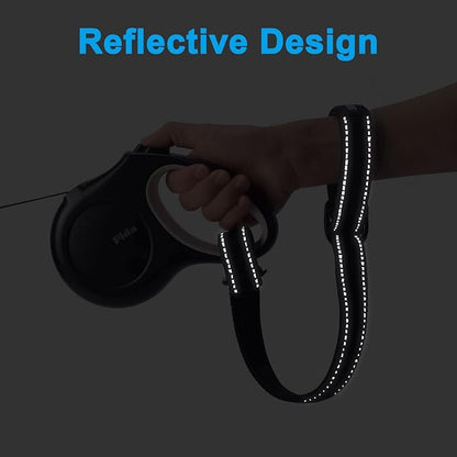 PetBonus 2 Packs Short Dog Leash, Safety Wrist Strap for Retractable Dog Leash, Reflective Design and Adjustable Soft Padded Handle, Extra Layer Security for Pet Stroller (Black, Black)