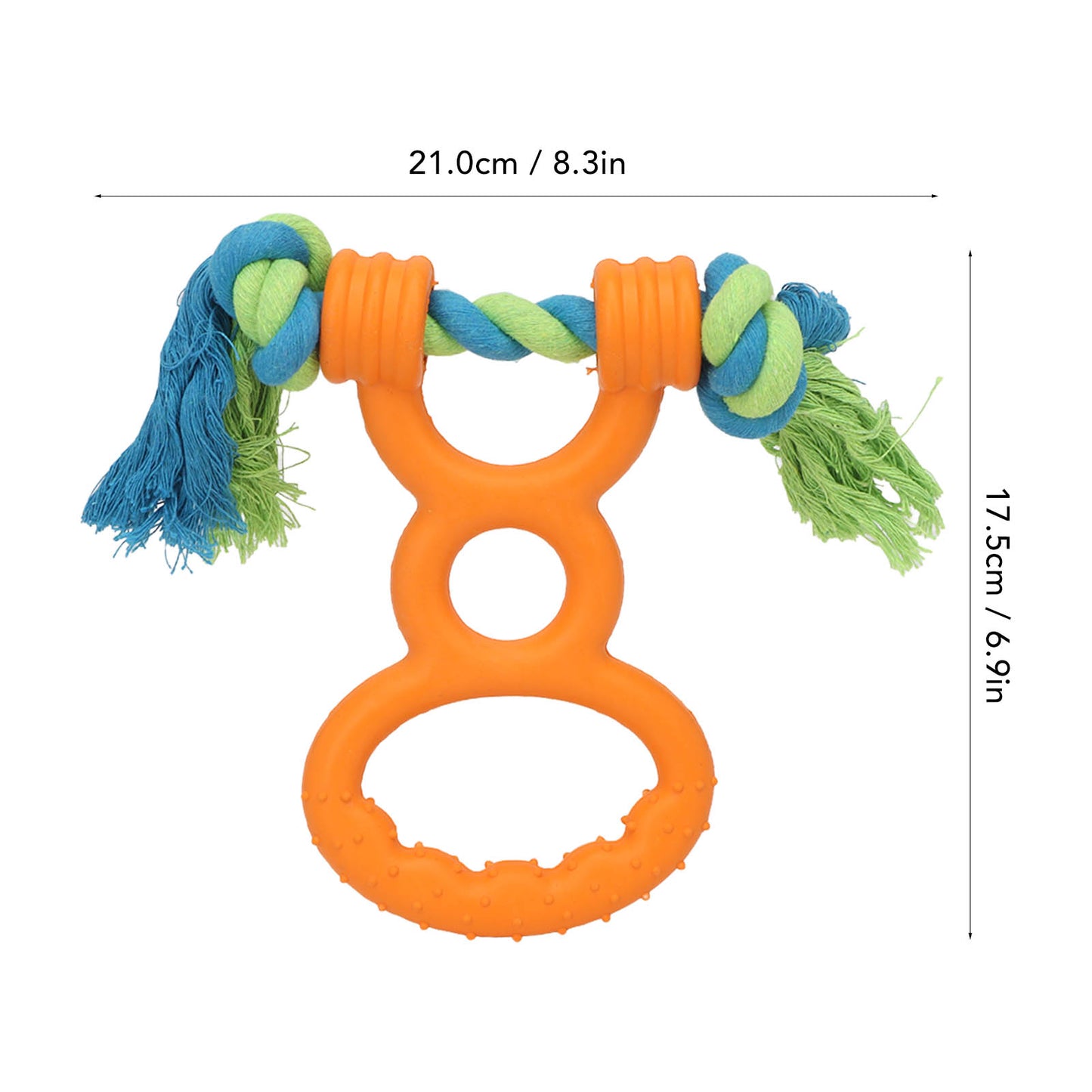 Dog Rubber Ring Rope Toy Safe Portable Dog Chew Teething Toy For Training Teeth Cleaning Gum Massage