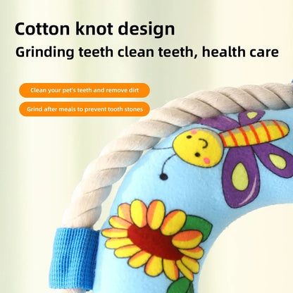 Float Training Dog Pull Ring Dog Ring Chew Resistant Toys Throw Catch Flying Pet Supplies Bite Resistant Soft Pull Ring