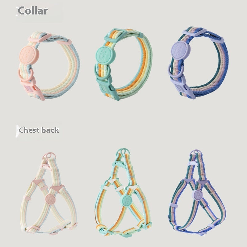 Retro Record Hand Holding Rope Small And Medium-sized Dogs Collar Vest
