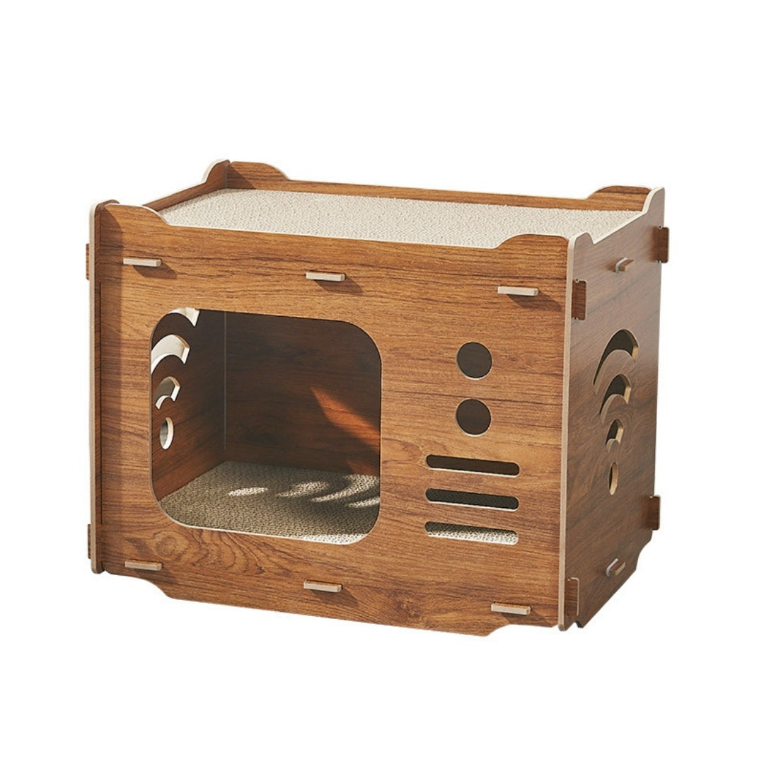 Large-capacity Cat Scratcher Bed Toy.