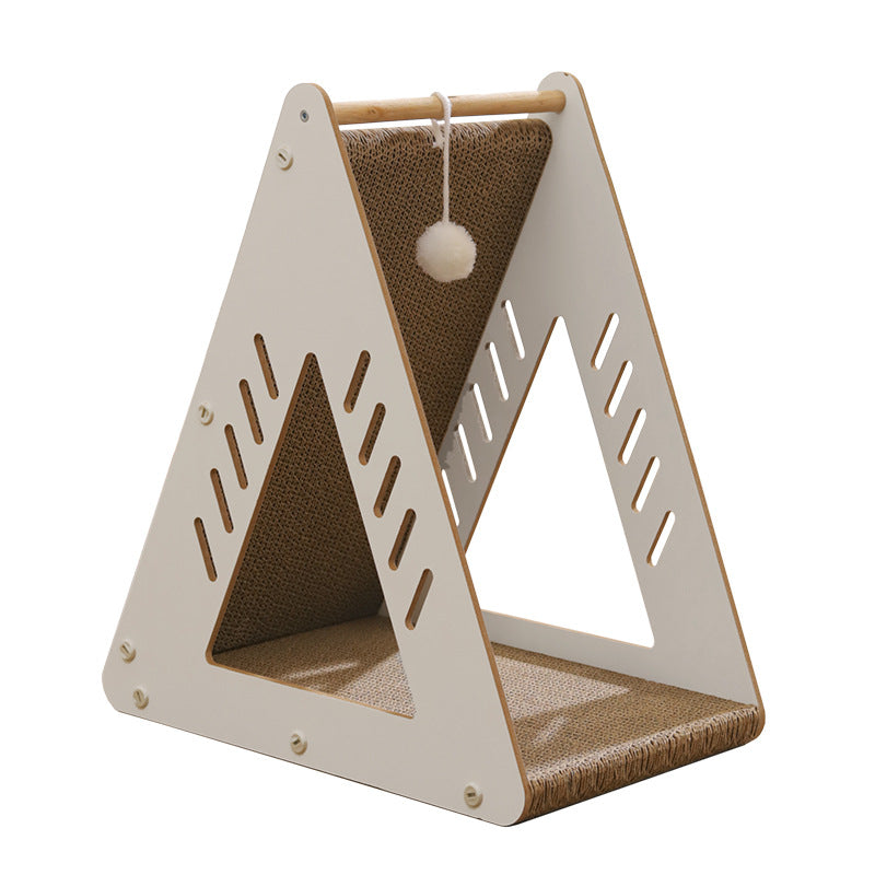 Multi-functional Corrugated Cardboard Scratching Board Cat Nest Climbing Frame