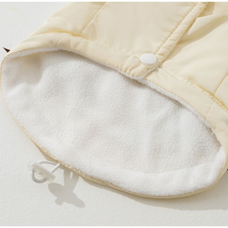 Winter Fleece Cat Clothes, Winter Bow Warm Down Jackets, Anti-shedding Pet Clothes For Kittens And Dogs