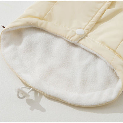 Winter Fleece Cat Clothes, Winter Bow Warm Down Jackets, Anti-shedding Pet Clothes For Kittens And Dogs