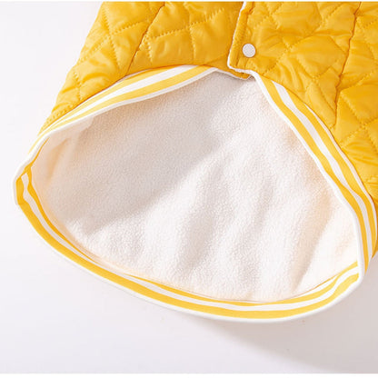 For Autumn And Winter, Large Dog Breeds Such As Golden Retrievers, English Quilted Cotton Jackets, Large Dog Cotton-padded Vests, And Warm Pet Clothes For Samoyeds