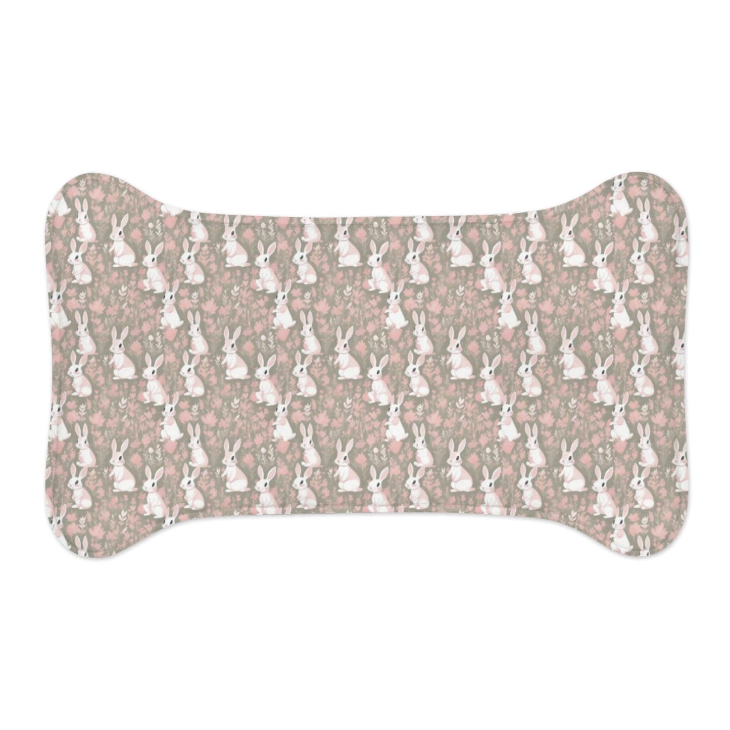 Blushing Meadow Bunny Parade Pattern - Pet Feeding Mat Pet Ze