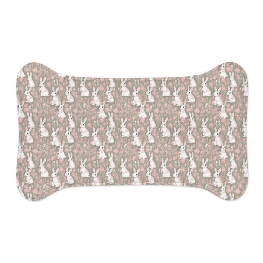 Blushing Meadow Bunny Parade Pattern - Pet Feeding Mat Pet Ze