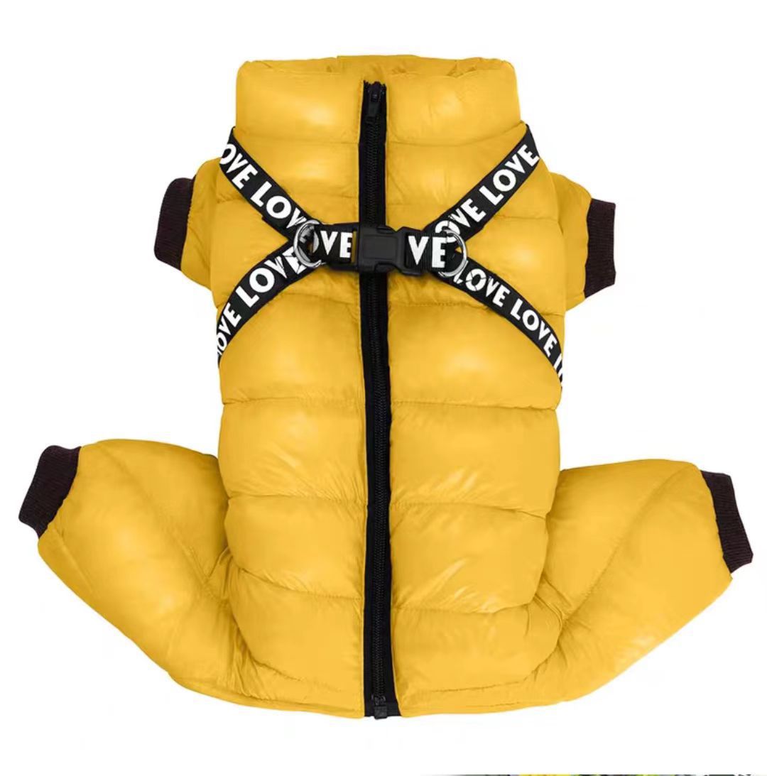 Pet Thickened Windproof Four-legged Warm Clothing