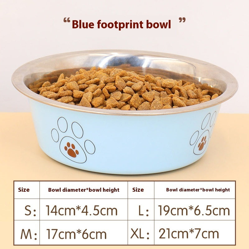 Stainless Steel Anti-tumble Non-slip Pet Bowl