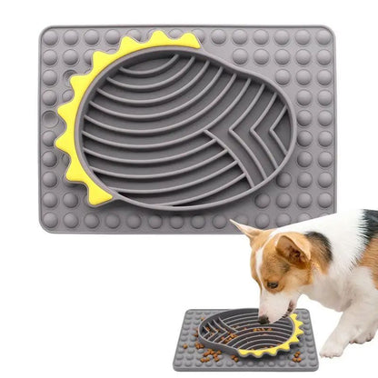 Slow Feeder Dog Bowls Stable Slow Feeder Licking Mat For Pets Slow Eating Smooth Texture Lick Pad For Pet Dog Puppy Cat Kitten