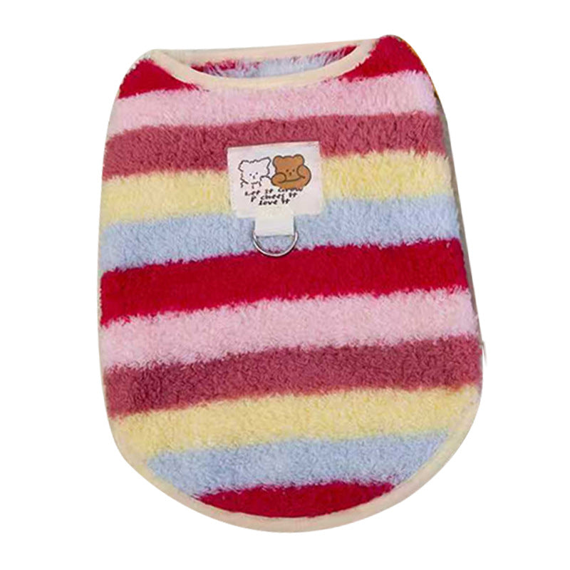 Pet Clothes For Small And Medium-sized Dogs In Autumn And Winter, Cute Little Bear Cloth Label Teddy Bichon Frise Two-legged Coat, Dog Clothes