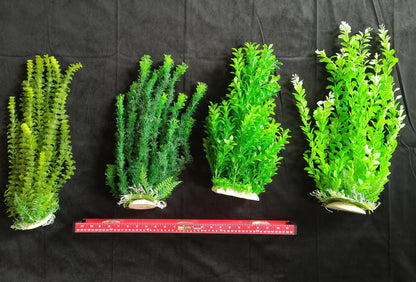 PremiumArtificial AquariumPlantPackage for Fish Tank,THE 4 Musketeers of Plants