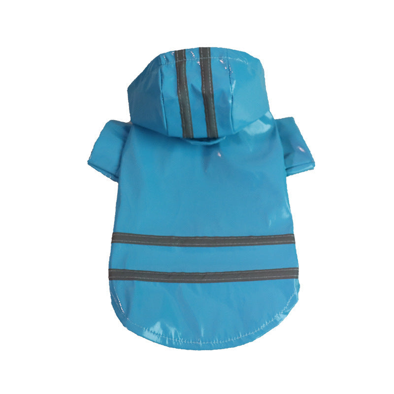 Pet Raincoat with Reflective Strips, Thickened Waterproof Raincoat for Small and Medium Dogs