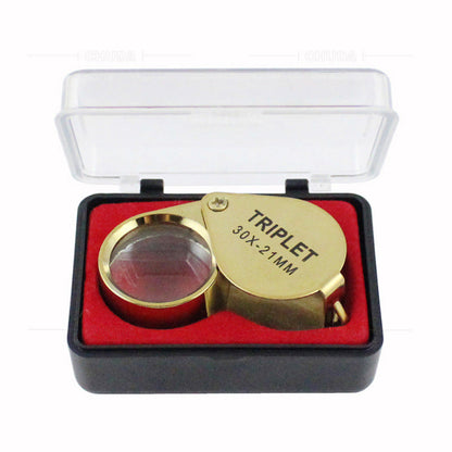 30x Optical Glass Pocket Loupe & Micro-Husbandry Magnifier