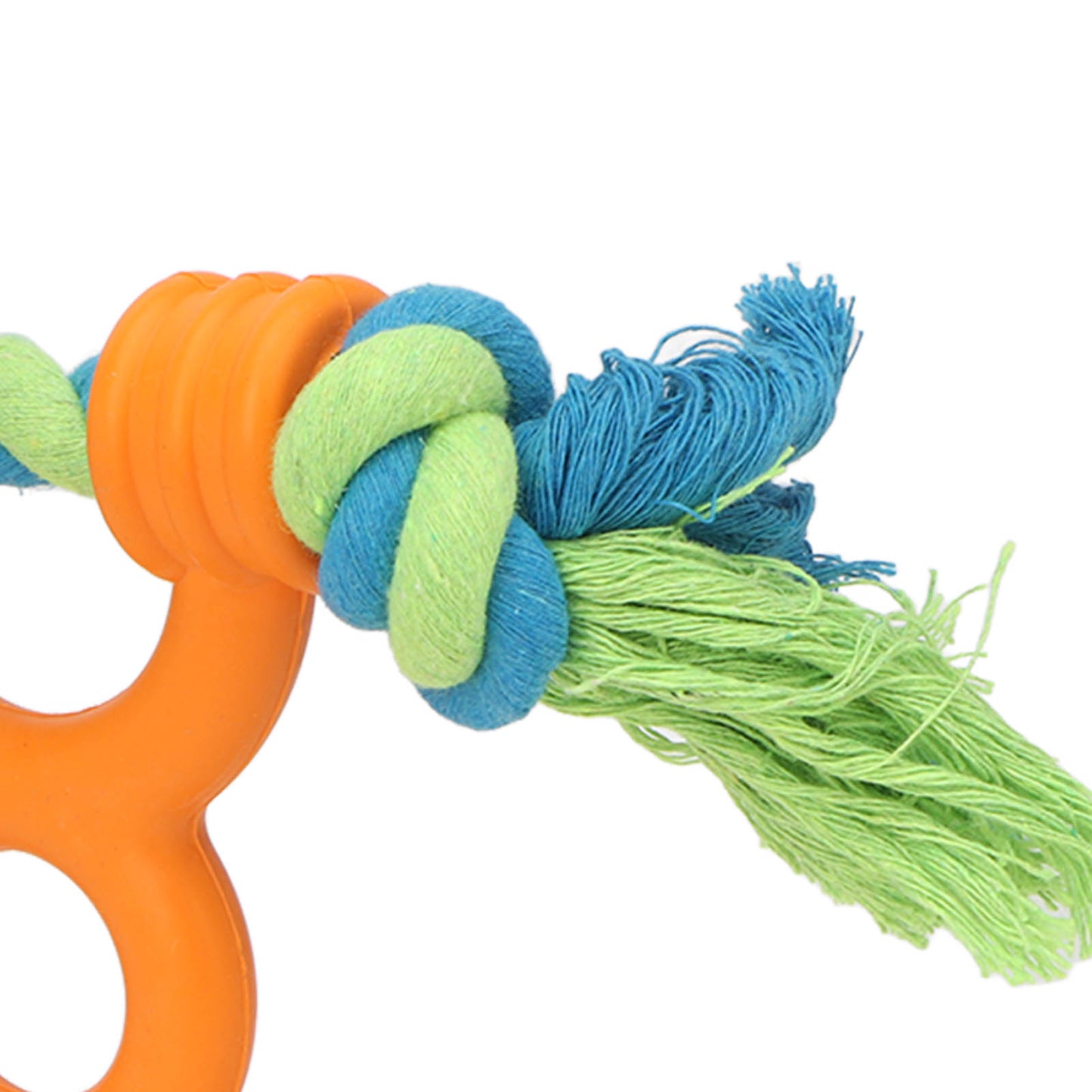 Dog Rubber Ring Rope Toy Safe Portable Dog Chew Teething Toy For Training Teeth Cleaning Gum Massage