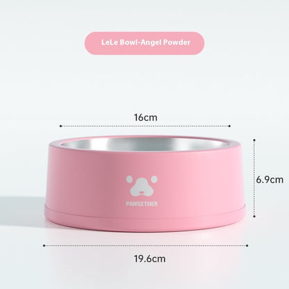 Pet Stainless Steel Anti-tumble Drinking Dog Food Rice Basin