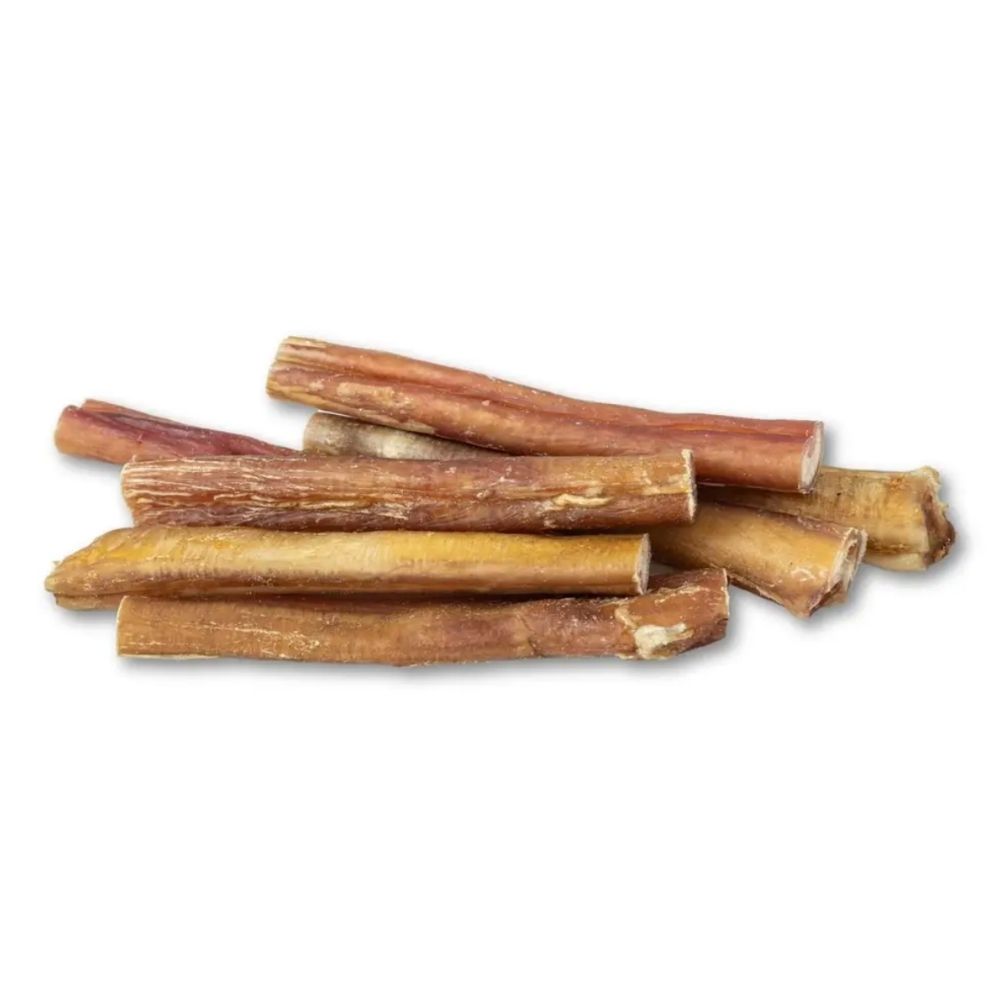 All-Natural Beef Bully Stick Dog Treats, High Protein & Long-Lasting Chews – 6-Inch Thick (3-Pack)