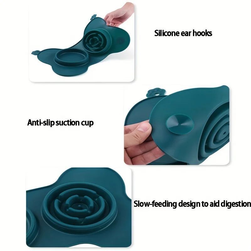 Silicone Licking Pad Pet Placemat Anti Slip Cat Slow Eating Mat Anxiety Relief Training Dog Lick Mats Feeding Licking Plate Pad