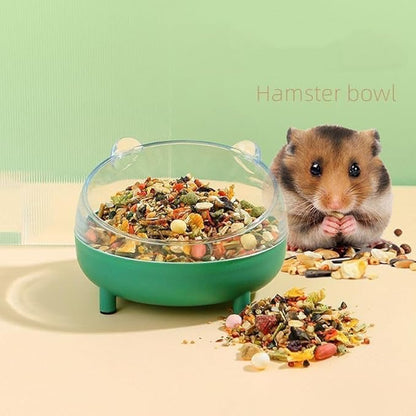 Meow&Woof Hamster Sand Bath Container, Large Sandbox Toilet Gerbil Batheoom, Tiny Chinchilla Dust Bathtub Sand Bath Box for Hamster Cage Accessories 6.5 Inch-Pink