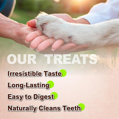 Afreschi Natural Turkey Tendon Bone (L) 3.53 oz, USA-Sourced Turkey Tendon, All Natural Human Grade Dog Chew, Hypoallergenic, Rawhide Alternative, Dog Treats for Large Breeds